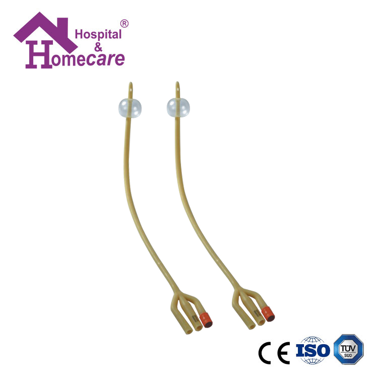 HK06a Latex Foley Catheter Silicone Coated 3-way Standard