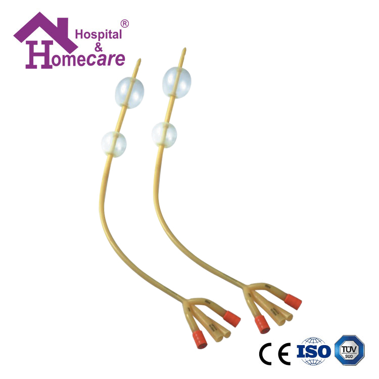 Hk07b 4 Way Double Balloon Latex Foley Catheter Buy Product On Hospital And Homecare Medical 