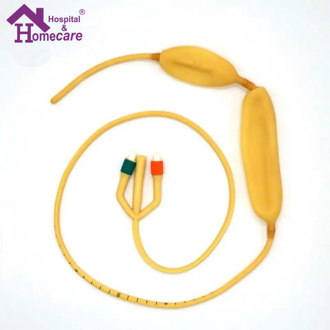 Disposable Rubber Latex Stomach Tube 3 Way Double Balloon Single Use Sengataken-blakemore Tube